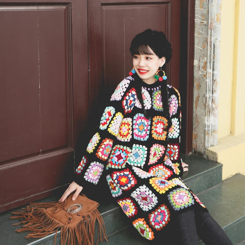 70er Jahre Hippie Mantel