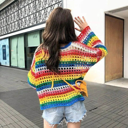 Bunte Hippie Pullover
