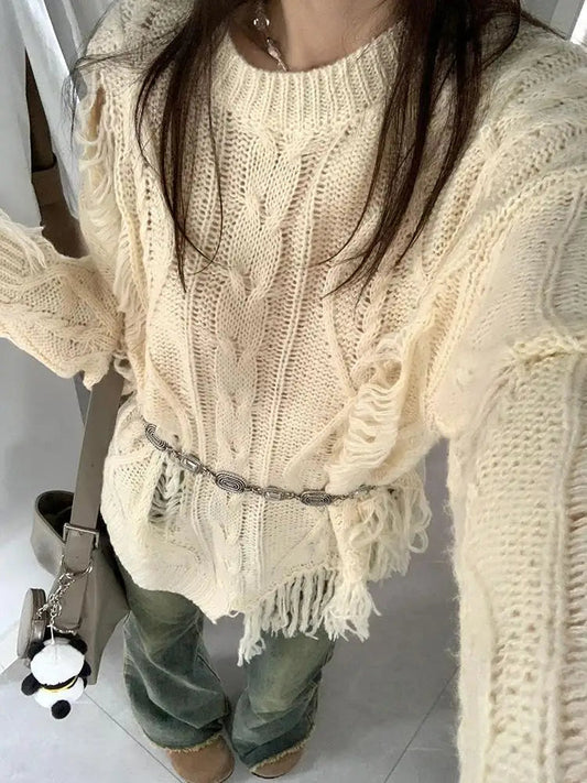 Gewebter Pullover Hippie