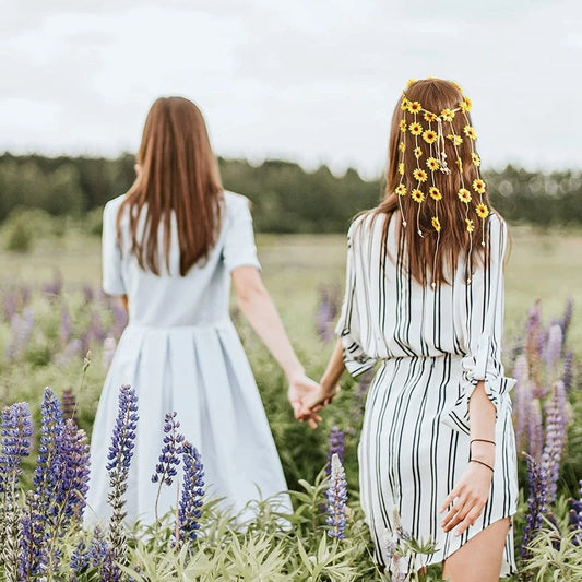 Hippie Haarschmuck Sonnenblume