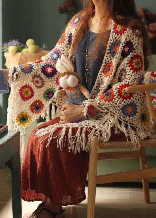 Flower Power Hippi Poncho