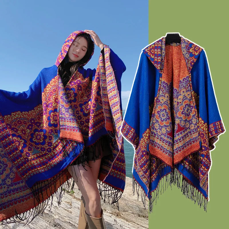 Hippie Poncho Hoodie