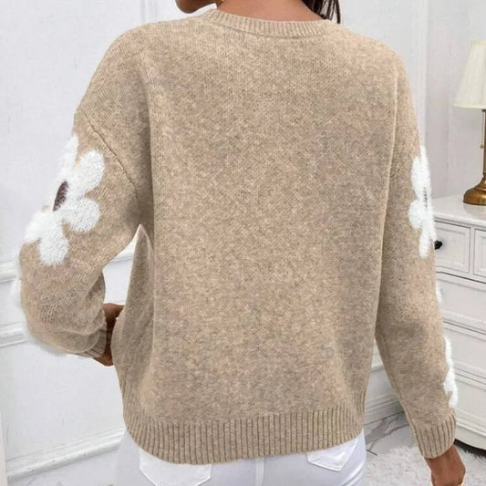 Gemusterter Hippie Pullover