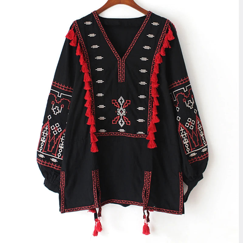 Hippie Bluse Baumwolle