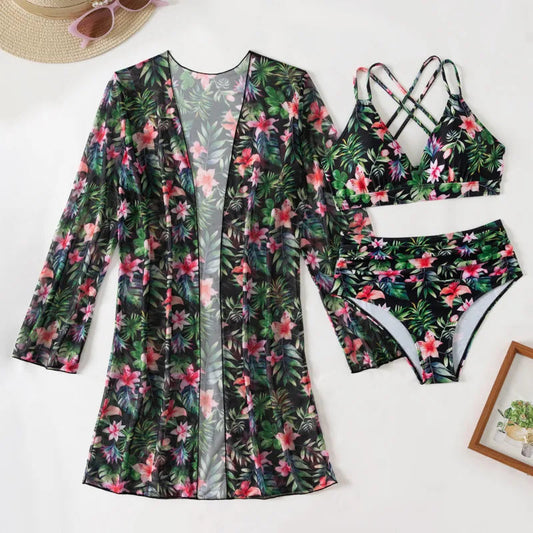 Schwarzer Hippie Bikini