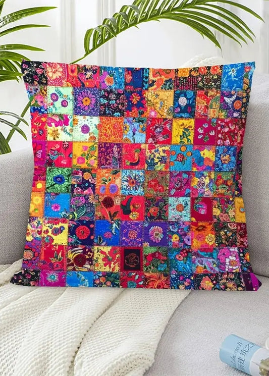 Patchwork Kissen Streifen