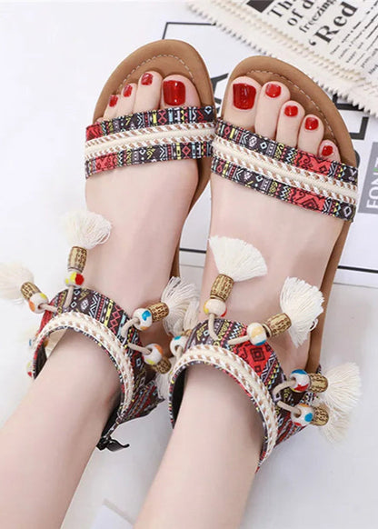 Bunte Hippie Sandale