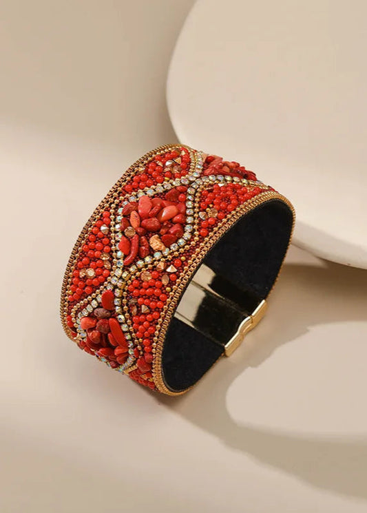 Armbänder Rot Hippie