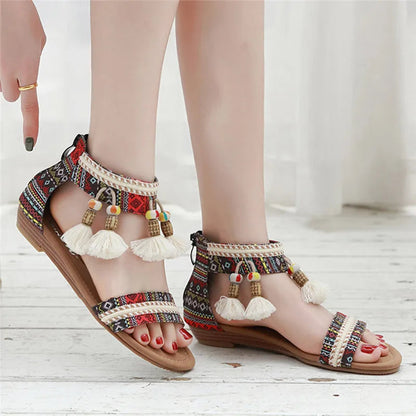 Bunte Hippie Sandale