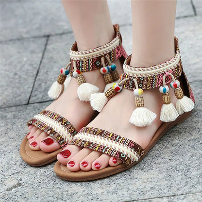 Bunte Hippie Sandale