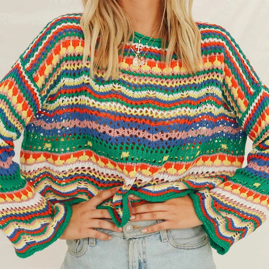 Hippie Pullover Häkeln