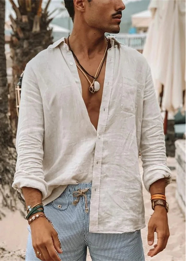 Hippie Hemd Herren Baumwolle