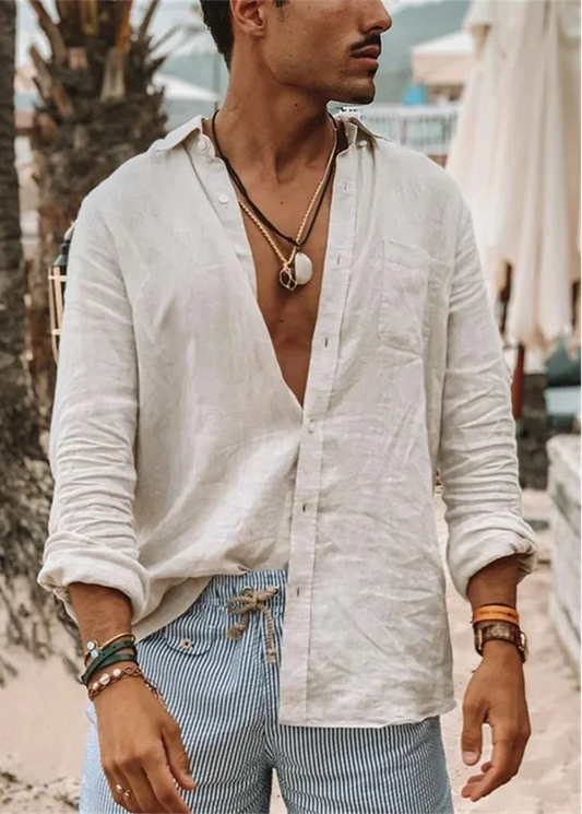 Hippie Hemd Herren Baumwolle