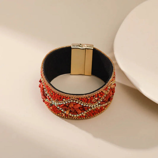 Armbänder Rot Hippie