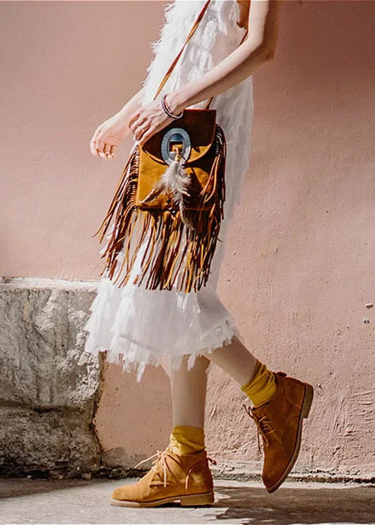 Hippie Tasche Mit Fransen