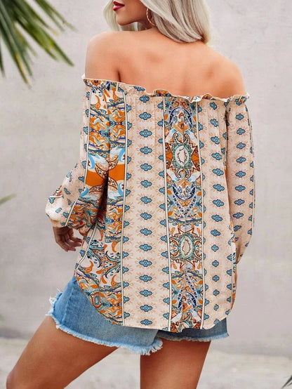 Bunte Hippie Bluse