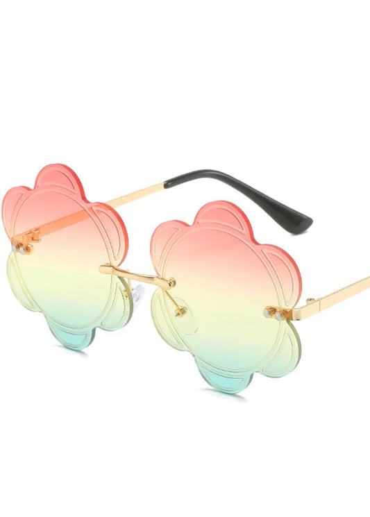 Brille Hippie Blumen