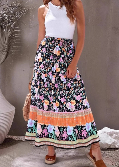 Hippie Rock Lang Schwarz