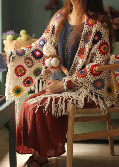 Flower Power Hippi Poncho
