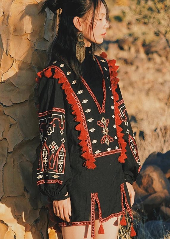 Hippie Bluse Baumwolle