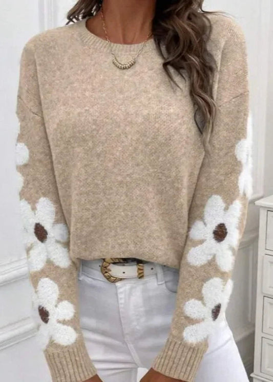 Gemusterter Hippie Pullover
