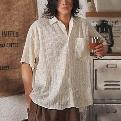 Hippie Hemd Herren Kurzarm