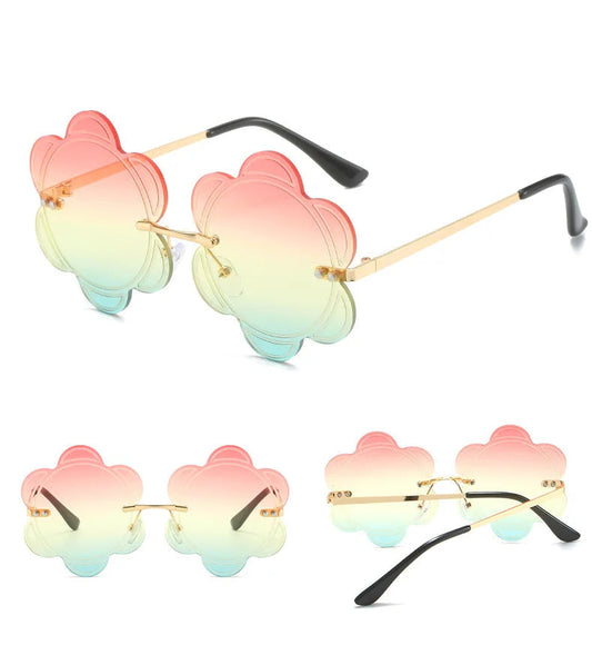 Brille Hippie Blumen