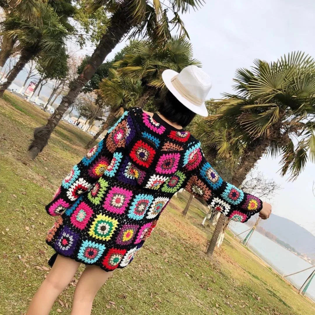 Hippie Mantel Häkeln