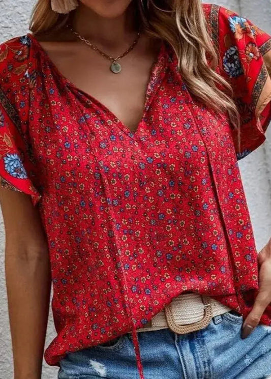 Oberteil Bestickt Hippie