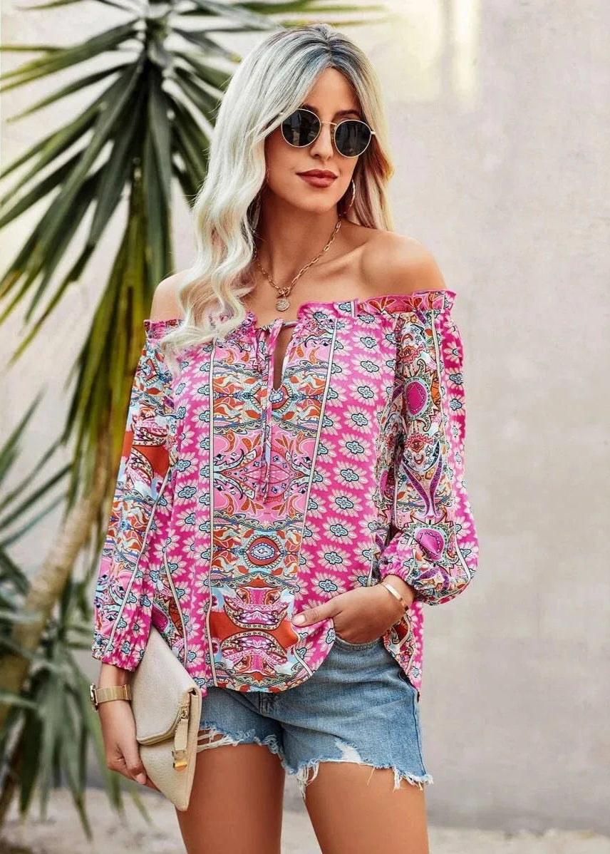 Hippie Bluse Pink