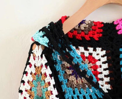 Hippie Mantel Häkeln