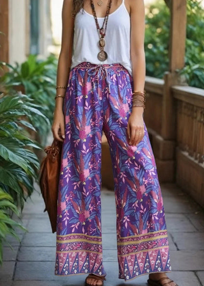 purple hippie pants