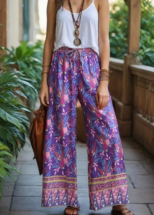 purple hippie pants