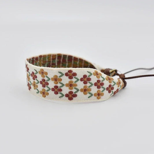 Hippie Armband Weiß