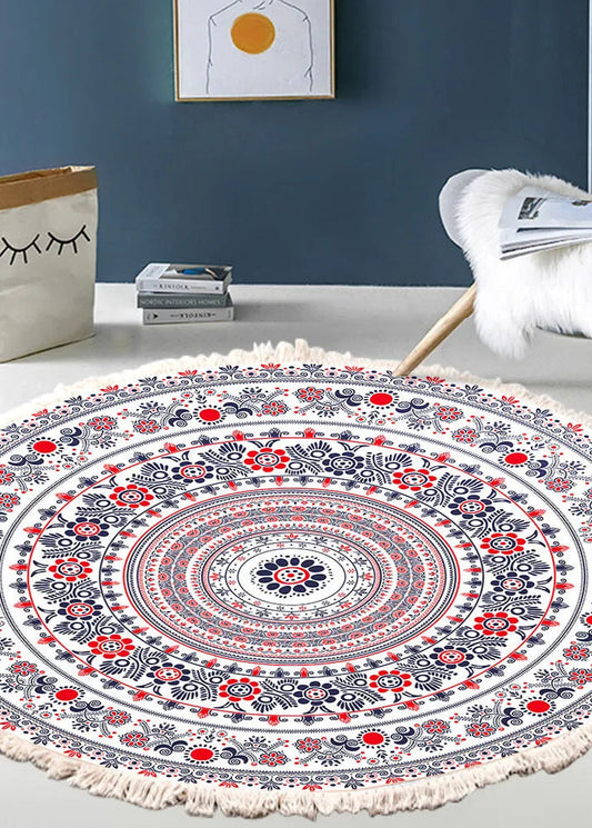 Teppich Rund Lila Hippie